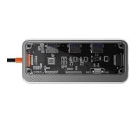 Oaqmvgin Hub USB-C 10 en 1 avec emplacements Gigabit RJ45 et SD/TF | Hub USB-C Plug and Play avec 10 ports ; aucun pilote nécessaire sur la plupart des systèmes d'exploitation