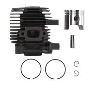 Oaqmvgin Kit piston cylindre 34 mm haut pour débroussailleuse 4140 020 1202 | Compatibilité premium avec les lignes FS55 FS45 ; comprend des broches, des anneaux, des clips ; installation simple et