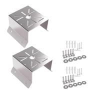 Oaqmvgin Lot de 2 supports d'angle universels pour vidéosurveillance et | Grande couverture à 270 degrés grâce à un support compact en forme de L de 140 mm, minimisant les angles morts autour des