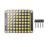 Oaqmvgin Module matriciel LED 8 x 8 HT16K33 compact pour projets | Matrice LED 8 x 8 à petit facteur de forme pilotée par HT16K33 allumé ; conviviale pour platine d'expérience