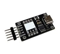 Oaqmvgin Module USB vers TTL avec indicateurs RX TX et LED pour prototypage | Adaptateur TTL compact avec LED RX/TX pour un débogage rapide, des broches adaptées à la platine d'expérimentation et une