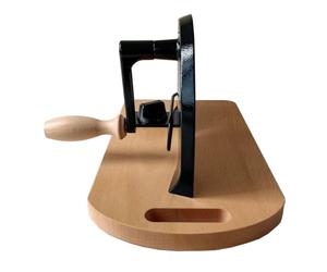 Oaqmvgin Trancheuse à pain Trancheuse manuelle pour levain avec | Fonctionnement stable avec une base d'aspiration puissante et des rails de guidage en métal pour éviter et écraser pendant la