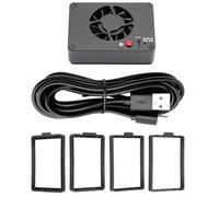 Oaqmvgin Ventilateur de refroidissement pour appareil photo - USB-C 5 V 2 A | Puissante alimentation USB-C 5 V/2 A avec fonctionnement à faible bruit de 26 dB, fixation rapide aux caméras et au kit de