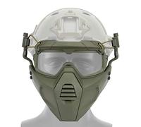 OAREA Fast Casque Lunettes de Protection Lunettes avec Masque Amovible Convient à la fête de l'airsoft Paintball Halloween