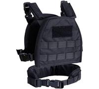 OAREA Gilets de Chasse en Plein air Enfants Mini Airsoft Gilet de Chasse Tactique avec Ceinture de Patrouille Gilet de Combat Molle XS/S pour Enfants 2-6 Ans