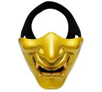 OAREA Horreur Demi Masque du Visage Diable Smile Battlefield Guardian Prajna Masque pour Partie Halloween Cosplay