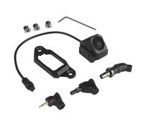 OAREA Interrupteur à Fil Tactique AXON, Interrupteur de Pression, Lampe de Poche, PEQ, NGAL, Bouton-Poussoir Laser, SF/2,5 mm, Prises de Grue(BLK)