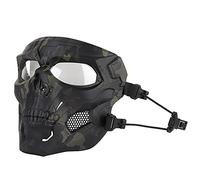 OAREA Masque d'halloween Masques de Squelette du crâne de crâne avec Goggle for Cosplay Film Propps Fête de Mascarade (Color : BCP)