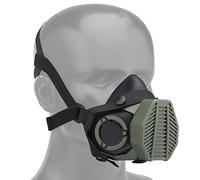 OAREA Masque Respirateur Tactique à Moitié pour la Chasse Militaire, Paintball, Airsoft, CS - Équipement de Jeu Remplaçable (Color : MA-119-OD)