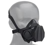 OAREA Masque respiratoire tactique Demi-masque à gaz pour la chasse militaire Airsoft Paintball CS (Couleur : MA-119-BK)