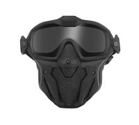 OAREA Masque Tactique Lunettes détachables avec système de Ventilateur Anti-buée Protection intégrale CS Wargame Combat Airsoft Paintball Accessoires