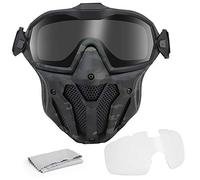 OAREA Masque Tactique Lunettes détachables avec système de Ventilateur Anti-buée Protection intégrale CS Wargame Combat Airsoft Paintball Accessoires