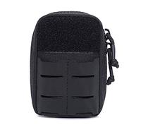 OAREA Pochette de Ceinture Tactique, Sac de Survie et de Premiers Secours, Sac Banane for Sac à Dos Molle, Lampes de Poche et médicaments(BK)