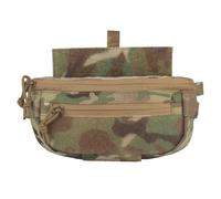 OAREA Pochette Tactique Airsoft à Double Usage, Porte-Plaque, Sac Banane, Pendentif Abdominal, Gilet de Chasse(CP)