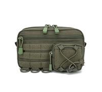 OAREA Sac de Poitrine Tactique Molle, Ceinture, Sac Banane, Pochette Utilitaire de Premiers Secours, Petite Sacoche de randonnée(OD)