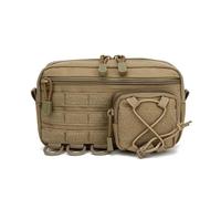 OAREA Sac de Poitrine Tactique Molle, Ceinture, Sac Banane, Pochette Utilitaire de Premiers Secours, Petite Sacoche de randonnée(T)