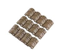 OAREA Tactique Airsoft AR 15 Accessoires 12pcs en Caoutchouc Picatinny Échelle Rail Panneau Panneau Garde-Main Protecteur Couvercle résistant pour la Chasse