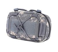 OAREA Tactique Molle Horizontal Admin Pochette Compact Utilitaire Pochette Gadget Gadget EDC Organisateur de Sacs à Outils for la Carte de la Lampe de Poche Magazine (Color : BP2020-ACU, Size : M)