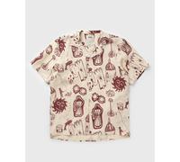 OAS Cantina Cuba Linen Shirt men Shortsleeves red|beige taille: L