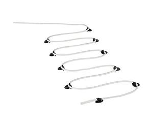 Oase Câble chauffant pour sol d’aquarium 10 W/12 V en silicone blanc/noir pour poissons, reptiles