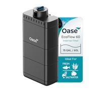 OASE EcoFlow 60 Filtre interne d'aquarium, pour réservoirs d'eau douce et d'eau salée jusqu'à 50 litres, silencieux, débit d'eau personnalisable, filtration en plusieurs étapes