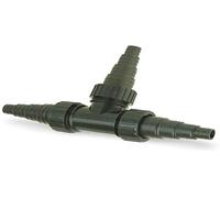 Oase Raccord de Tuyau Universel en T 11,6 cm Noir
