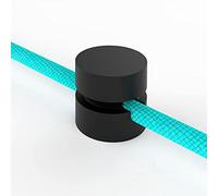 OASHISU 4 Pièce Décentrateurs de Presse-étoupe et Serre-câbles au Mur ou au Plafond, avec réglage de câble Visible, pour Lampes et suspensions, Couleur Noir