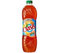 Oasis Boisson rafraîchissante aux fruits et à l'eau de source, pêche et abricot - La bouteille de 2L