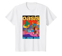 Oasis - Be Here Now Colour T-Shirt, Enfant, Blanc, 6 Ans