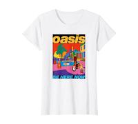 Oasis - Be Here Now Colour T-Shirt, Femme, Blanc, XS