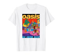 Oasis - Be Here Now Colour T-Shirt, Homme, Blanc, M