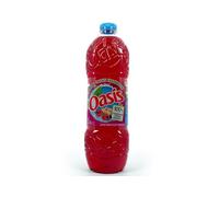 OASIS Boisson aux Fruits Pomme Cassis Framboise - Format 2L - Bouteille en plastique avec bouchon vissé - Sans arômes ni colorants artificiels - Lot de 4