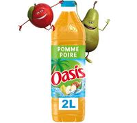OASIS - Boisson Fruitée Pomme Poire Savoureuse, Bouteille 2L - Lot de 2