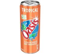 Oasis Boisson Rafraîchissante Aux Fruits Et À L'Eau De Source, Tropical 33cl