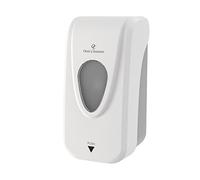 Oasis Creations Manual Soap and Hand Sanitizer Dispenser, Soap/Lotion/Gel, Wall Mount, 1000ml/33oz. Commercial Or Residential - White