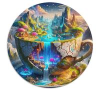 Oasis d’Imagination Puzzle Rond 1000 Pièces La mer Enfants Encastrement Parfait Qualité Premium Relaxation Activité Kunstistique Ludique 1000pcs (67.5x67.5cm)