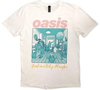 Oasis Definitely Maybe Illustration Colour White 2XL T-shirt