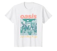 Oasis - Definitely Maybe Pink T-Shirt, Enfant, Blanc, 2 Ans