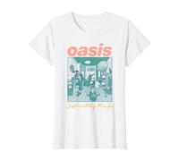 Oasis - Definitely Maybe Pink T-Shirt, Femme, Blanc, L