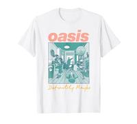 Oasis - Definitely Maybe Pink T-Shirt, Homme, Blanc, L