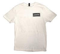 Oasis 'Definitely Maybe Promo' (Blanc) T-Shirt - NOUVEAU ET OFFICIEL