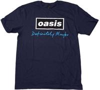 Oasis - "Definitely Maybe" T-shirt homme/femme unie RO11807 (S) (Bleu marine)
