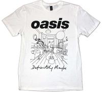 Oasis - "Definitely Maybe" T-shirt homme/femme unie RO11928 (M) (Blanc)