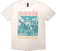 Oasis - "Definitely Maybe" T-shirt homme/femme unie RO11992 (L) (Blanc)
