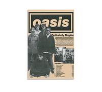 Oasis Definitely MaybeAlbum Couverture de l'album esthétique édition limitée Poster Signature Rap Singer Music Poster Décoration dortoir Décoration chambre 40 x 60 cm Sans cadre Style 2