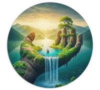 Oasis Fantastique 1000 Pièces Puzzle Rond Adultes Et Enfants Encastrement Qualité Supérieure Impossible Difficile Entertainment Artist' Art Relaxation 1000pcs (67.5x67.5cm)