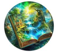 Oasis Fantastique Puzzle Rond De 1000 Pièces pour Adultes Filles Encastrement Qualité Supérieure Impossible Difficile Entertainment Artist' Art Relaxation 1000pcs (67.5x67.5cm)