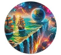 Oasis Fantastique Puzzle Rond De 1000 Pièces pour Women Bricolage Classiques Parfait Encastrement Qualité Supérieure Impossible' Difficile Entertainment 1000pcs (67.5x67.5cm)