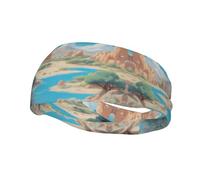 Oasis in The Desert Bandeau de sport absorbant la transpiration pour course à pied fitness élastique respirant toutes saisons