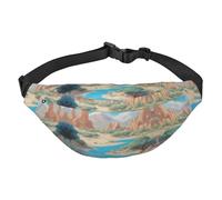 Oasis in the Desert Grand sac banane de voyage pour garçon, adapté pour profiter du sport, de la course, du cyclisme, des voyages, de la pêche